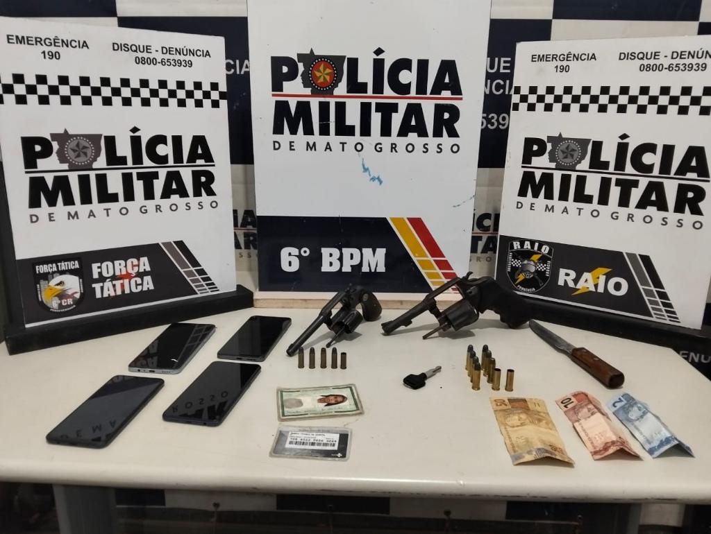 Polícia Militar prende cinco faccionados por tentativa de homicídio em Cáceres - 